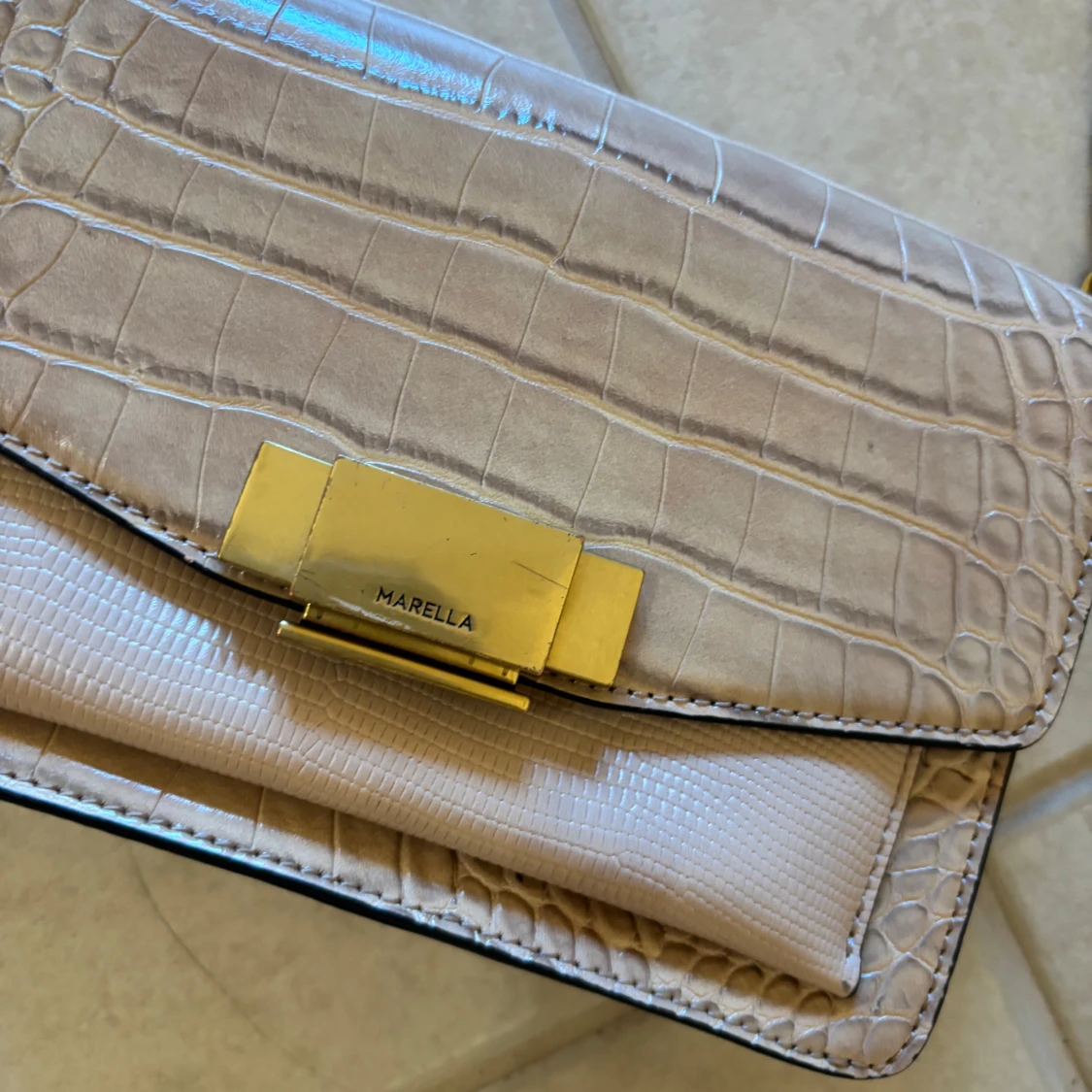 Beige axelväska från Marella - 1