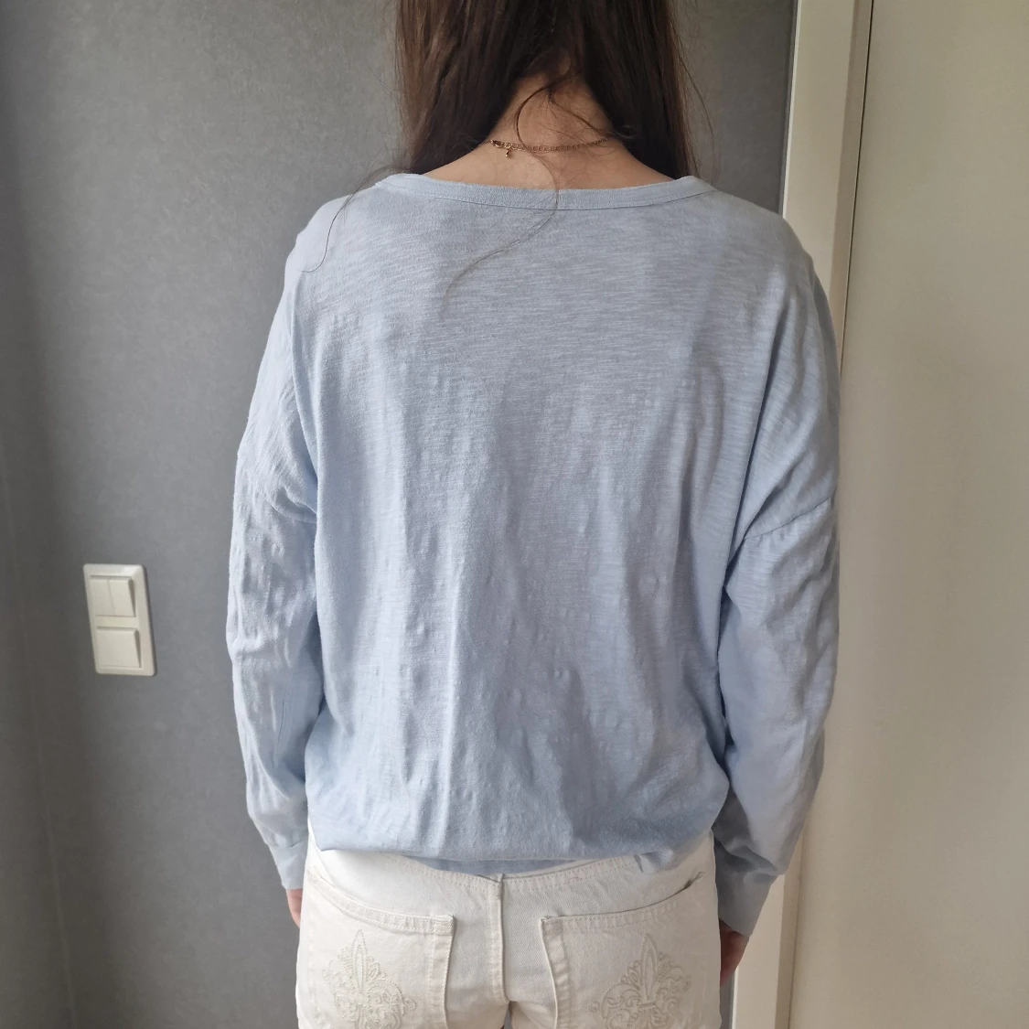 Ljusblå långärmad tröja från GAP - 1