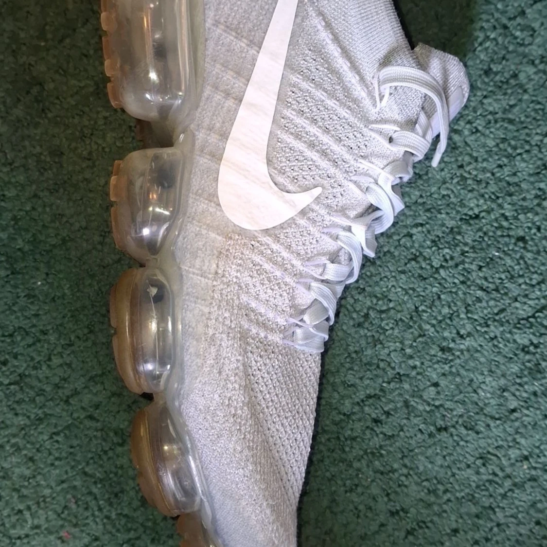 Nike Vapormax Flyknit vit strl 45 - 1