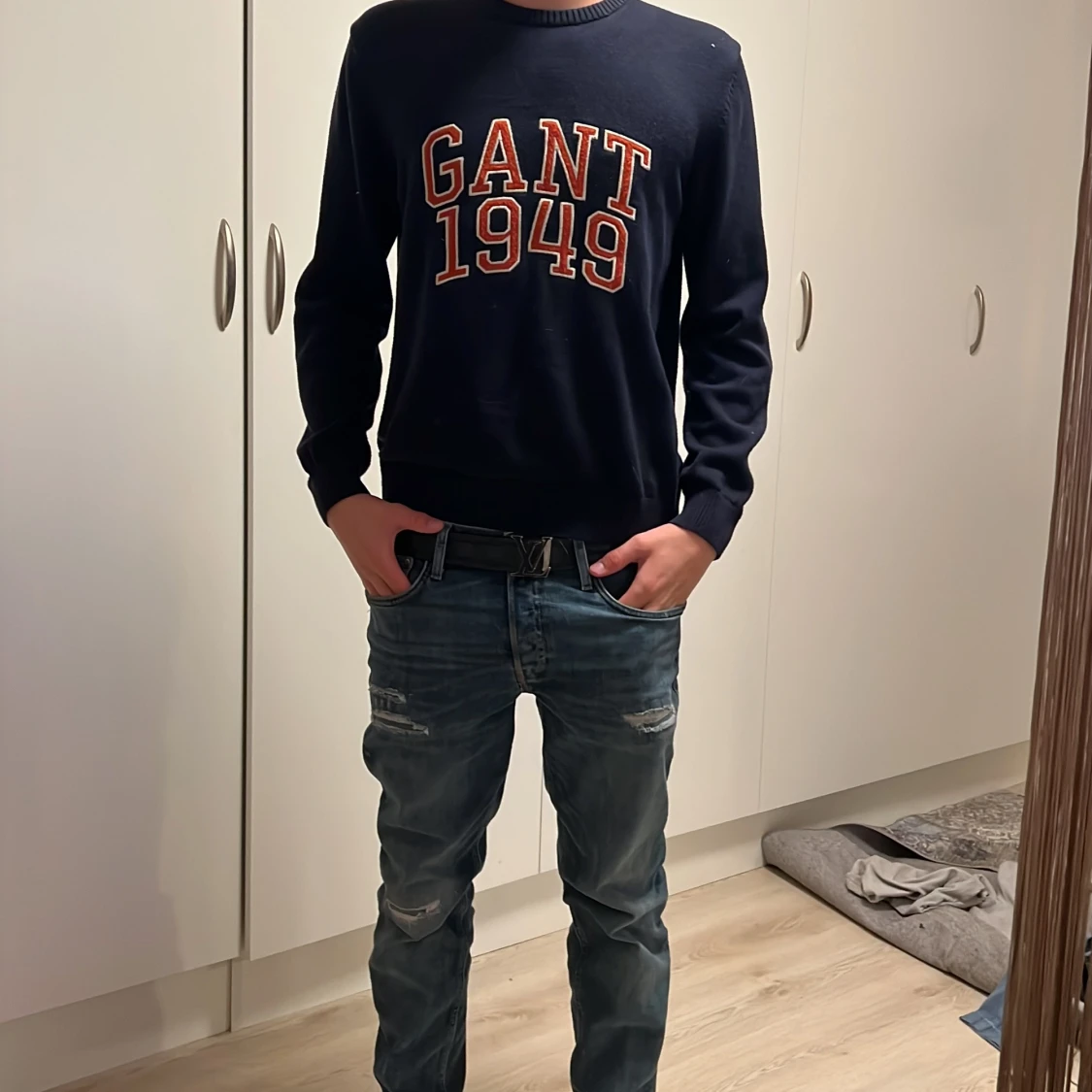 Mörkblå GANT tröja