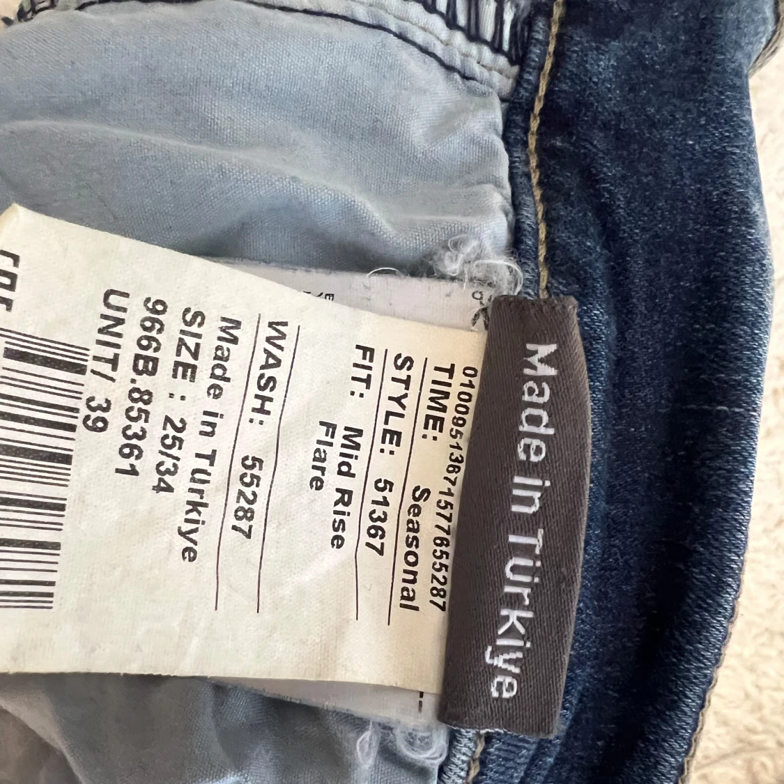 Blå bootcut jeans - 2