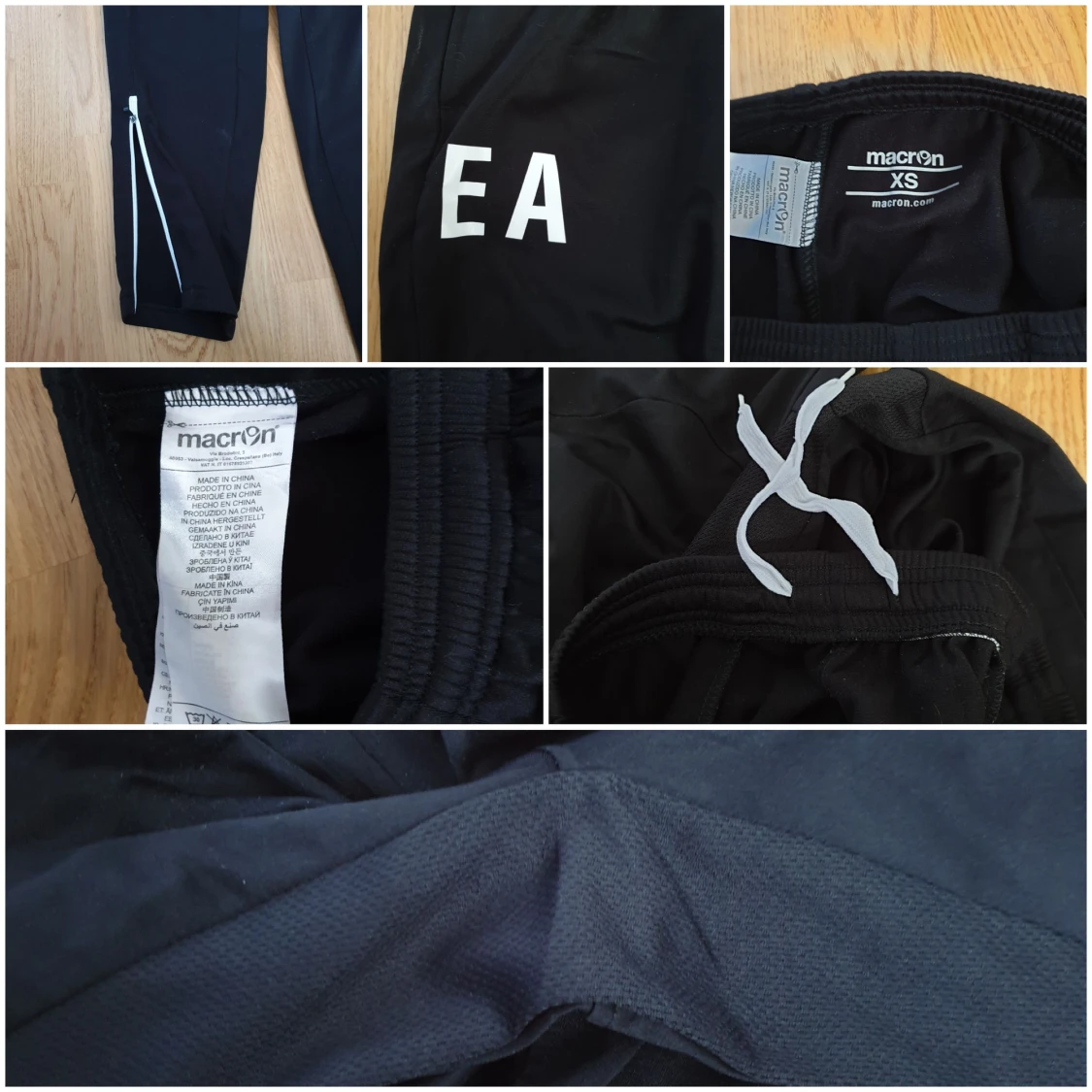 Svarta träningsbyxor Macron XS - 2