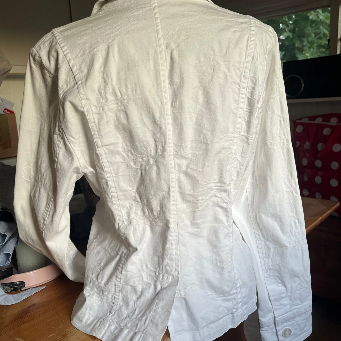Vit jacka i bomull - 2