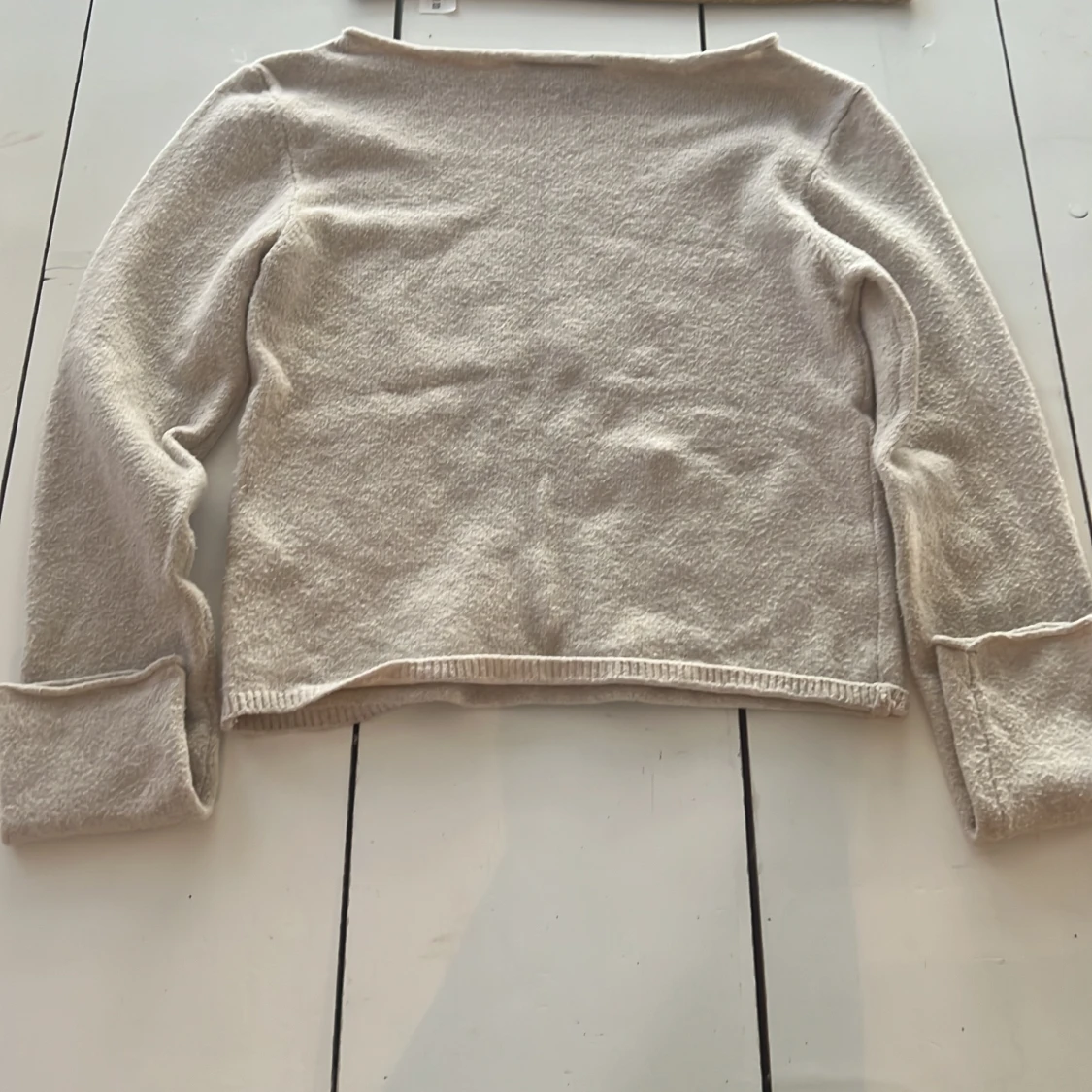 Beige långärmad tröja från Bershka - 1