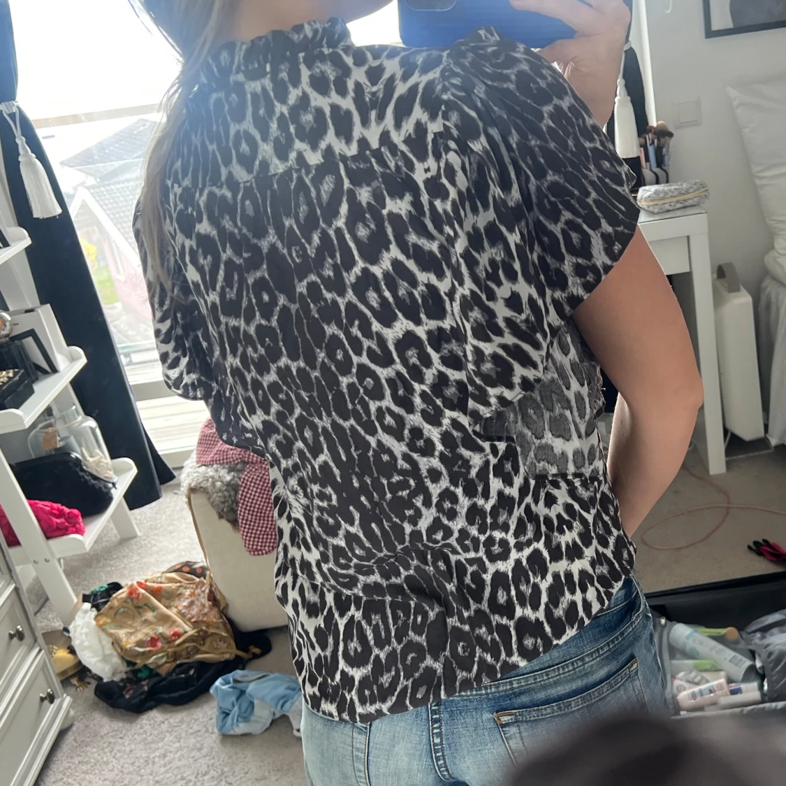 Leopard mönstrade blus - 1