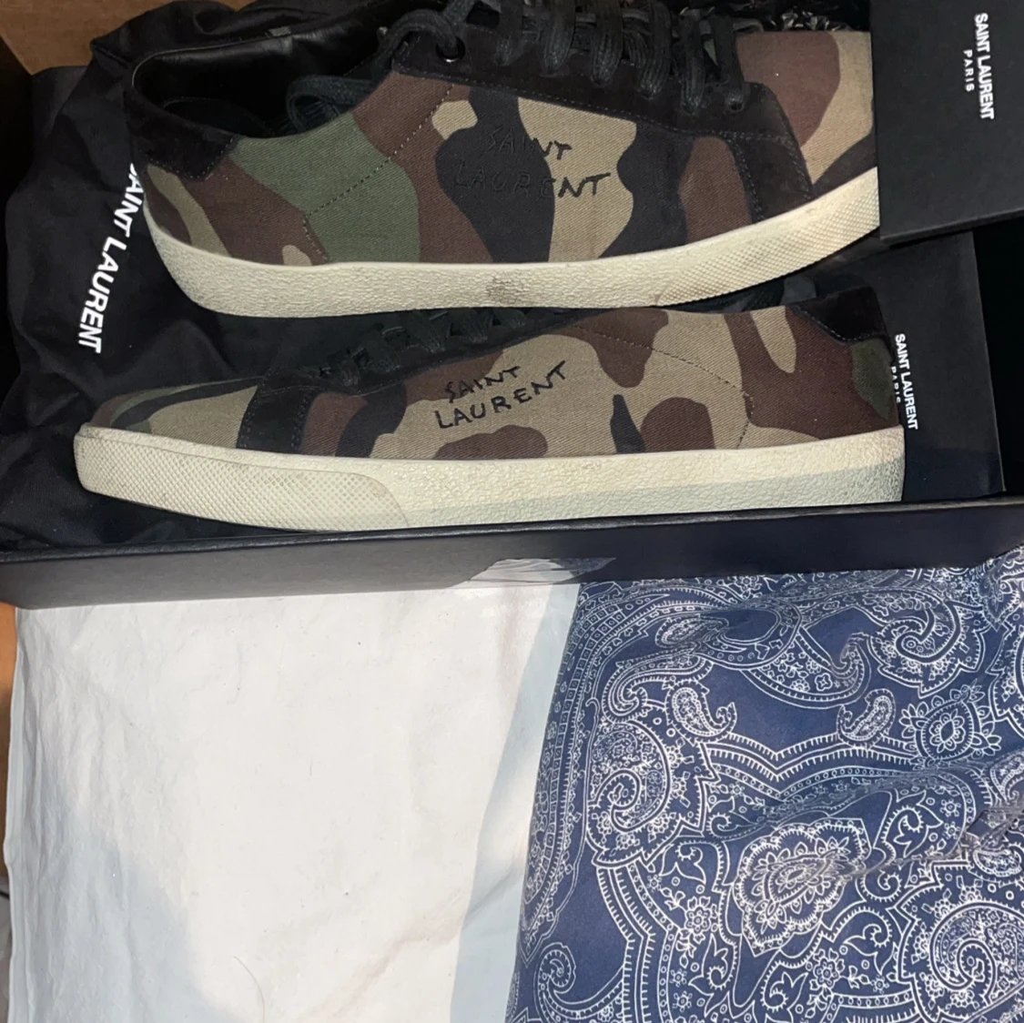Camouflage sneakers från Saint Laurent - 1