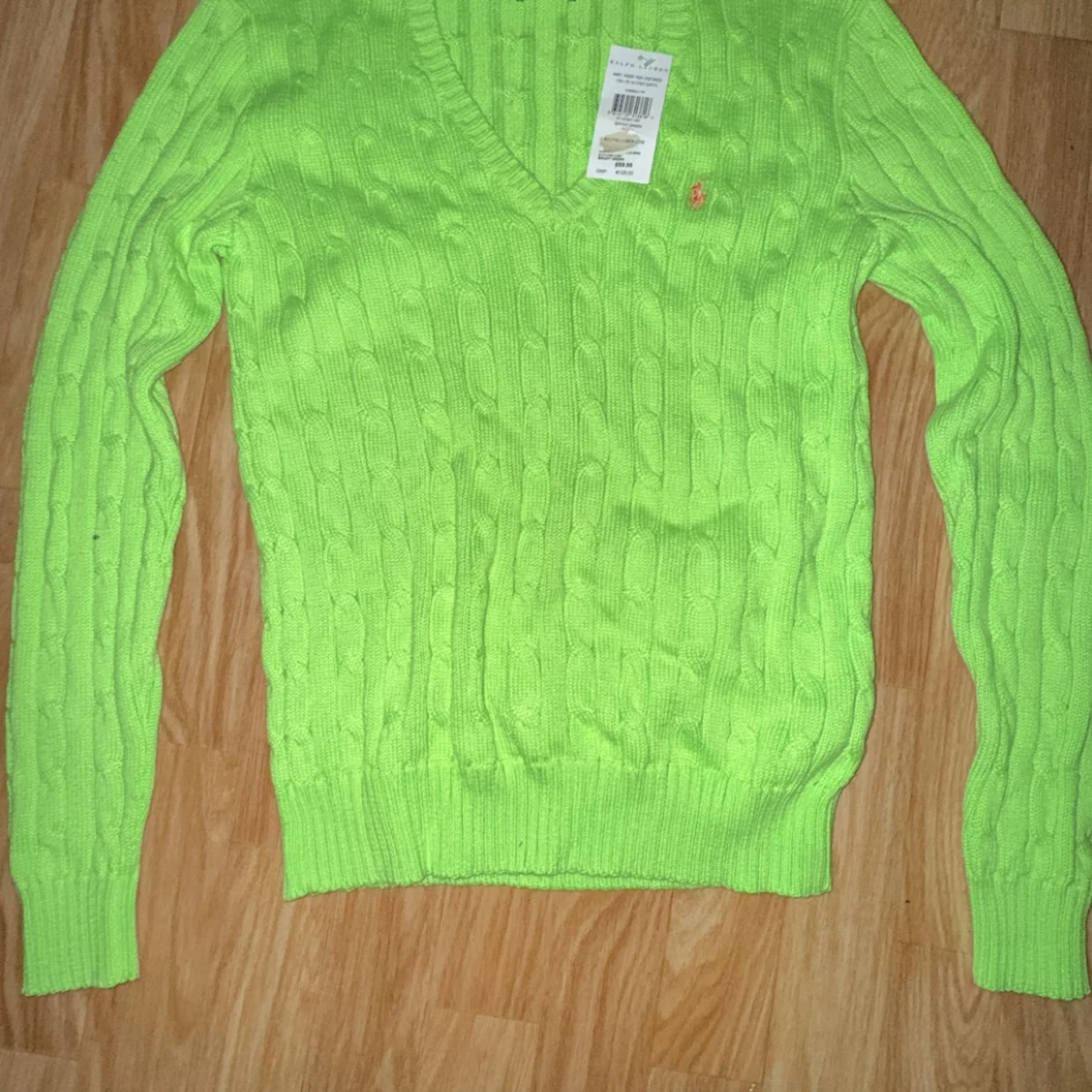 Grön stickad tröja från Ralph Lauren