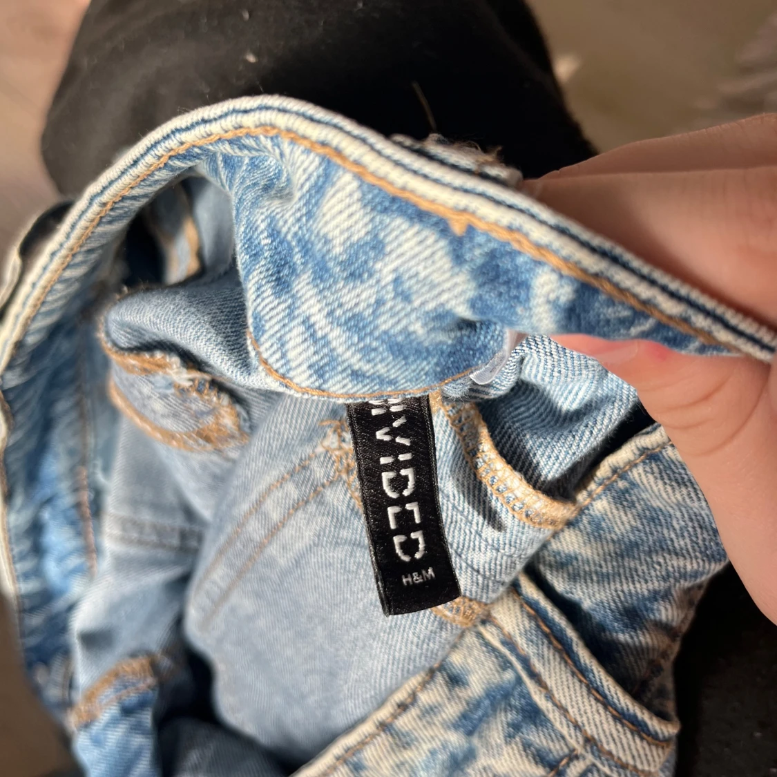 Blå jeansshorts från H&M - 2