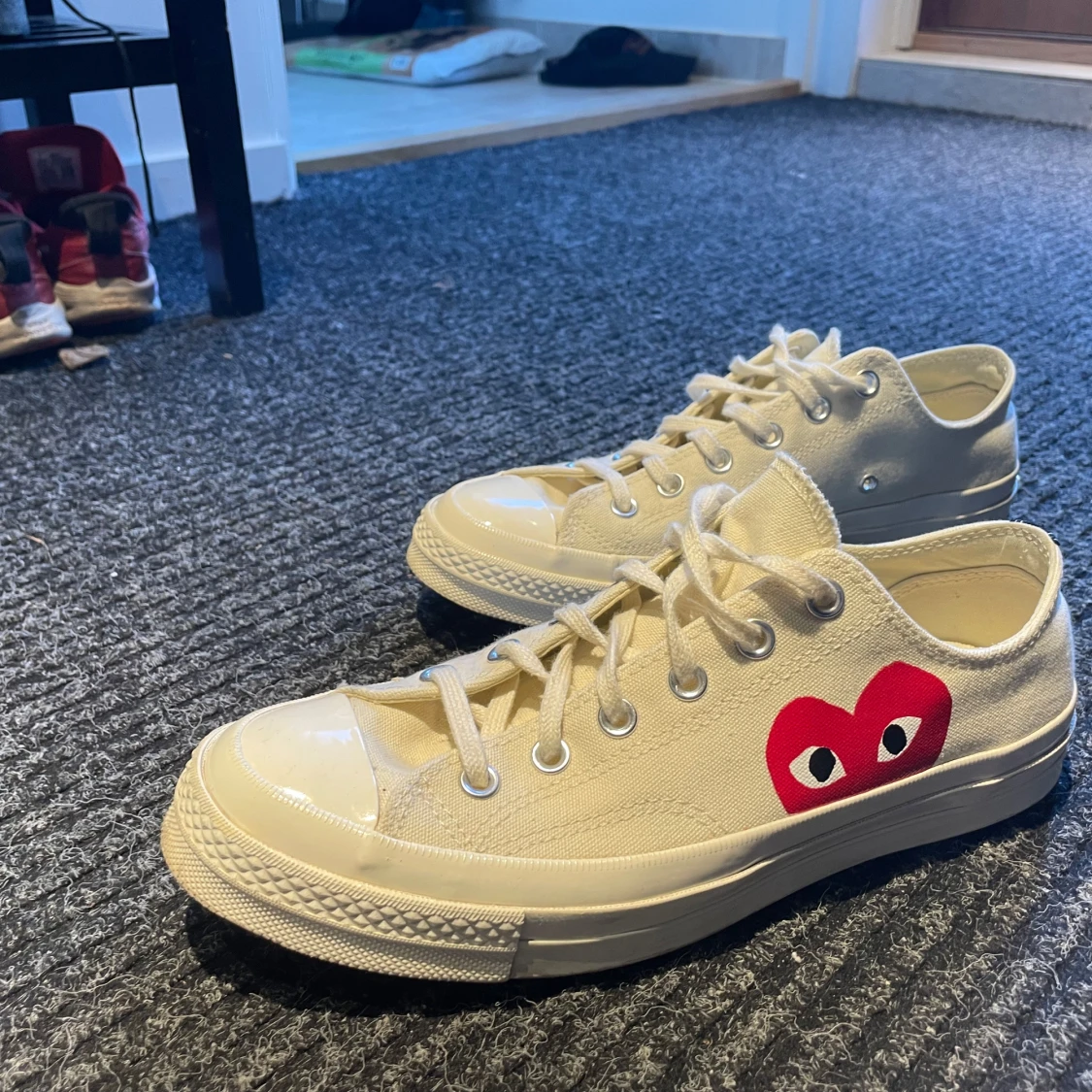 Vita sneakers från Converse x Comme des Garçons - 2