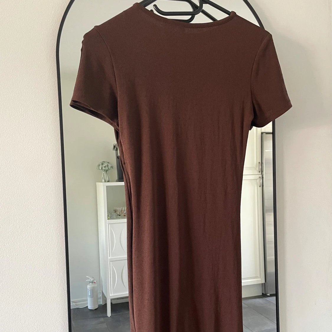 Brun mini klänning - 2