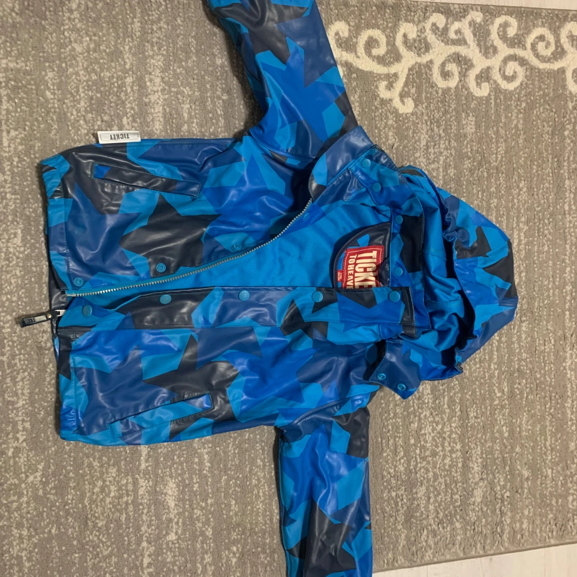 Blå regnjacka Ticket to Heaven 104cm