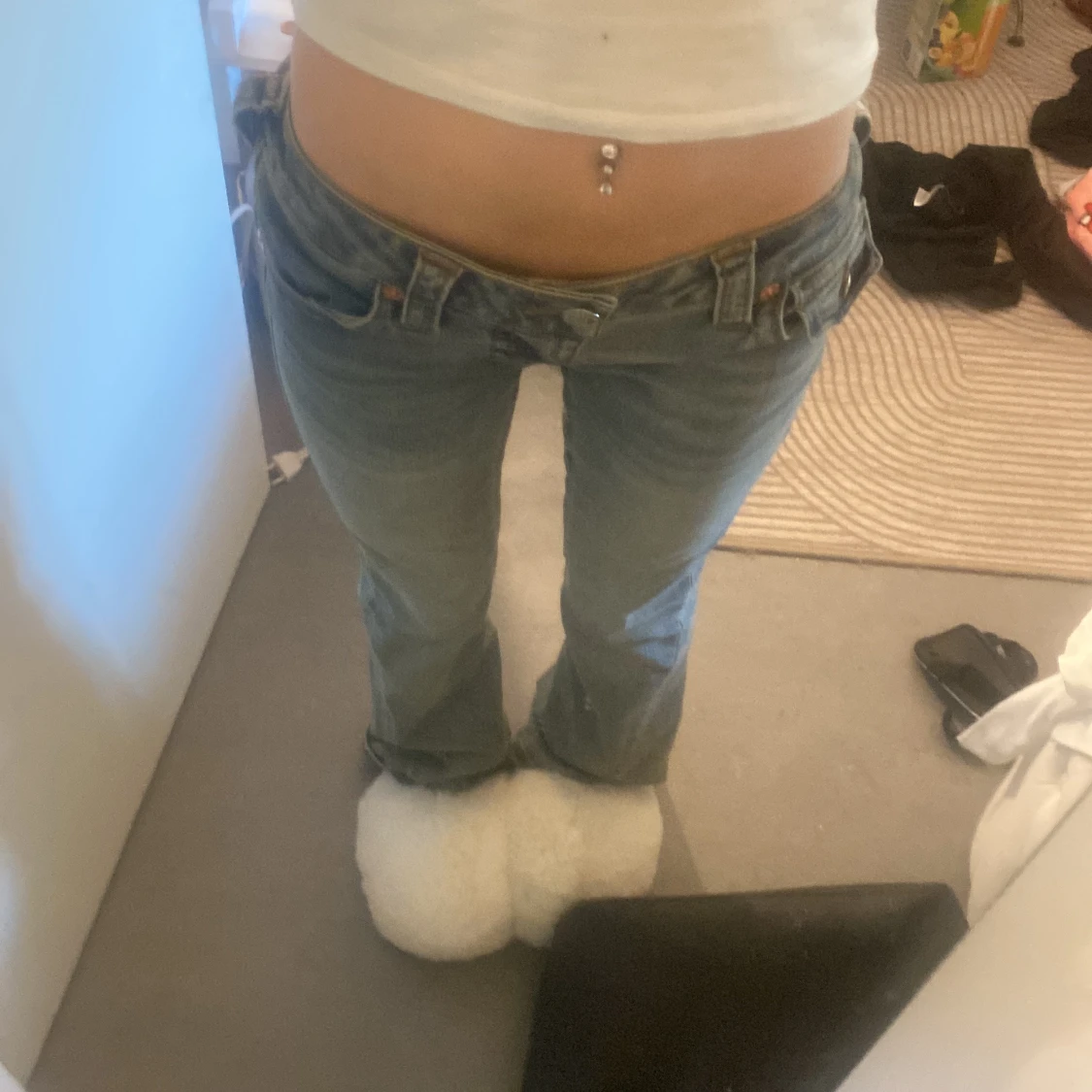 True Religion bootcut jeans ljusblå - 3