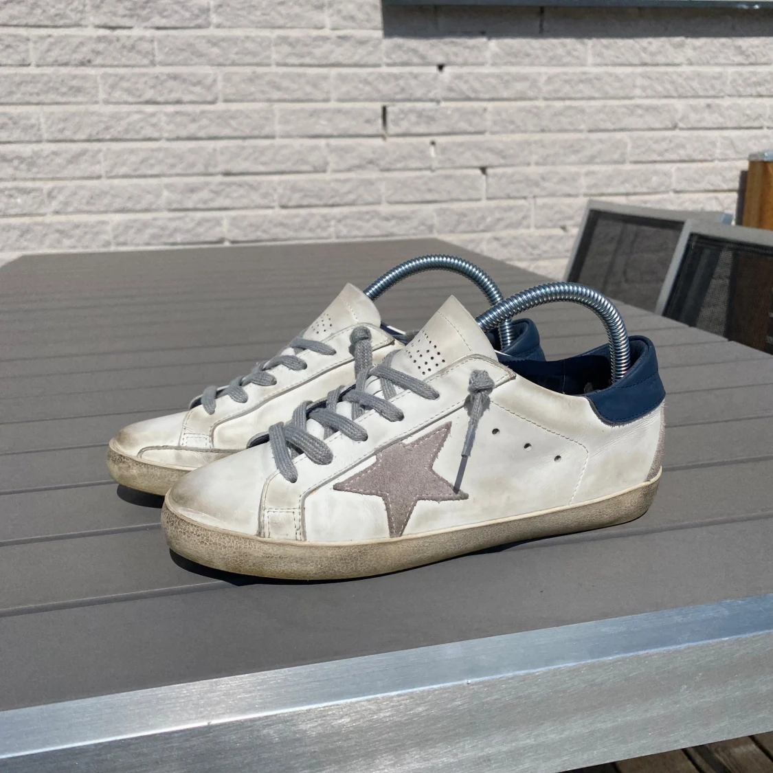 Golden Goose Superstar sneakers vit/grå