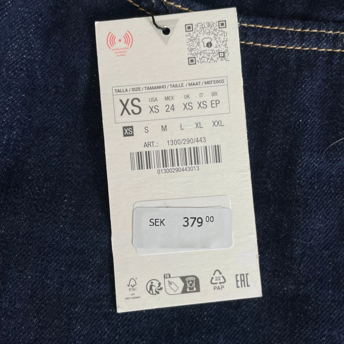 Mörkblå jeanskjol  - 4