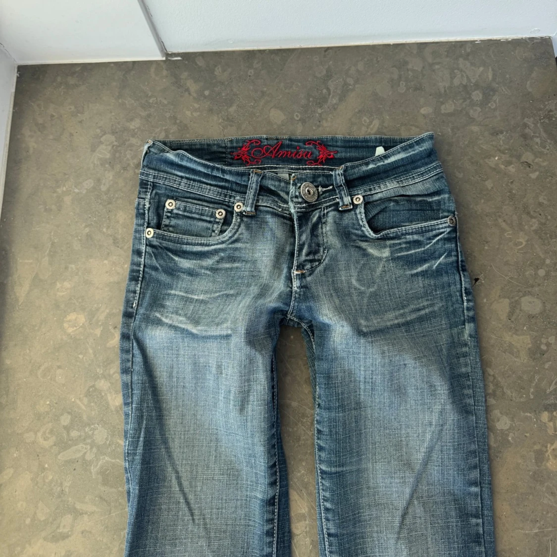 Lågmidjade jeans y2k - 1
