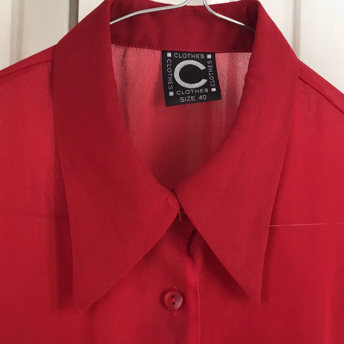 Röd kortärmad blus från C Clothes - 1