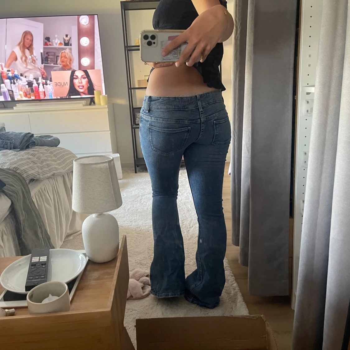 Pleated flare jeans Gina tricot - 2