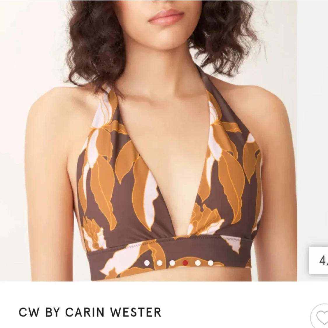 Brun blommig bikini från Carin Wester