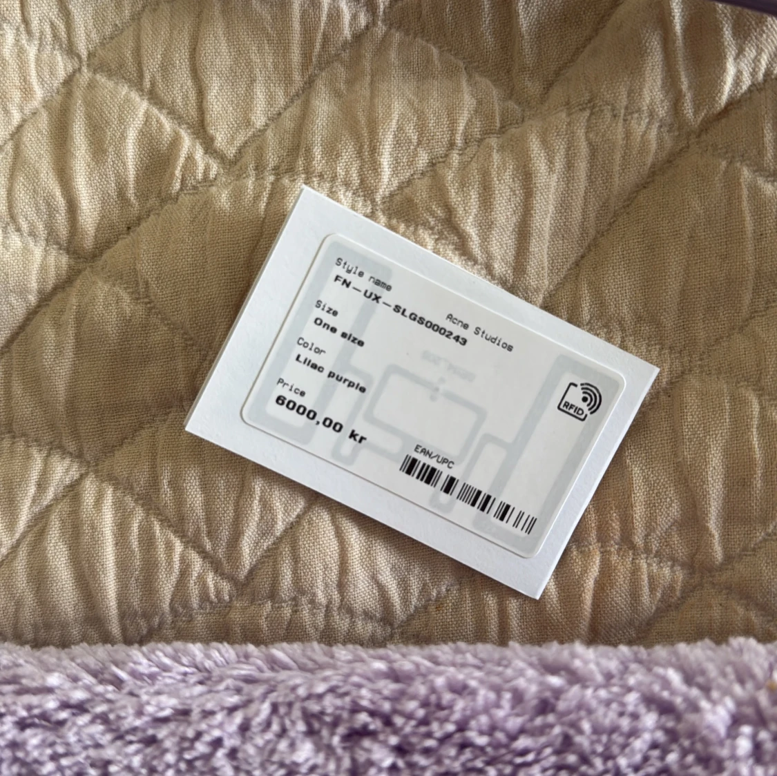 En helt ny ljuslila axelväska Acne Studios - 4