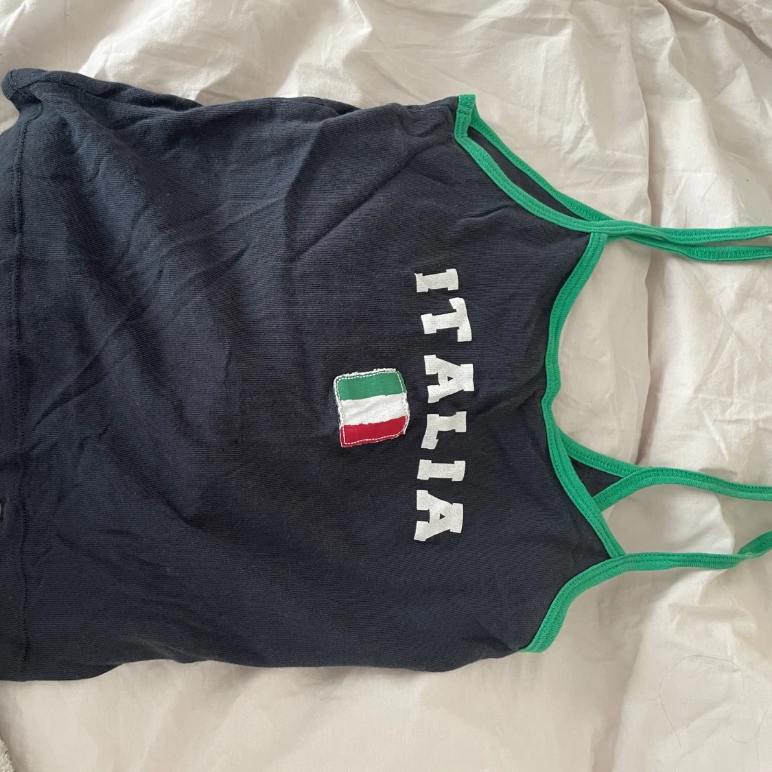 Mörkblått italia linne - 1