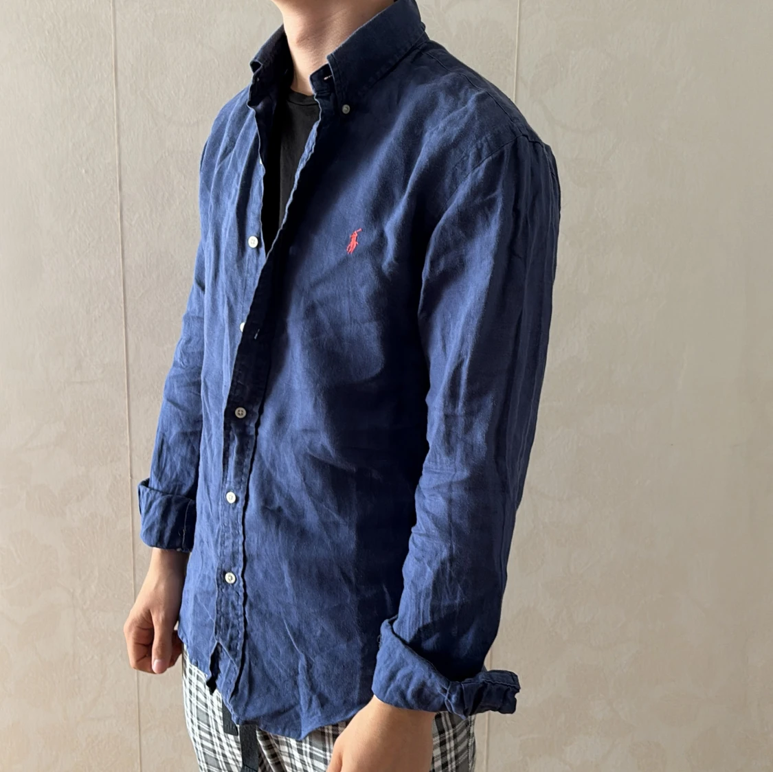 Blå linneskjorta från Ralph Lauren - 1