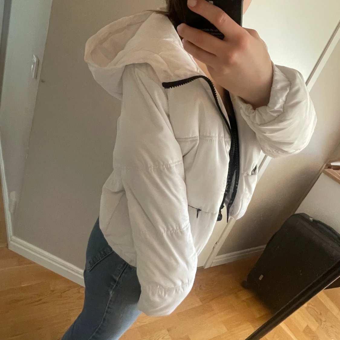 Vit puffjacka från Divided HM storlek XS - 4