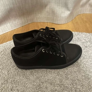 Svarta sneakers från Lanvin - Snygga svarta sneakers från Lanvin med klassisk design. Storlek 41. saknar box till skorna. Alltid snabba svar.