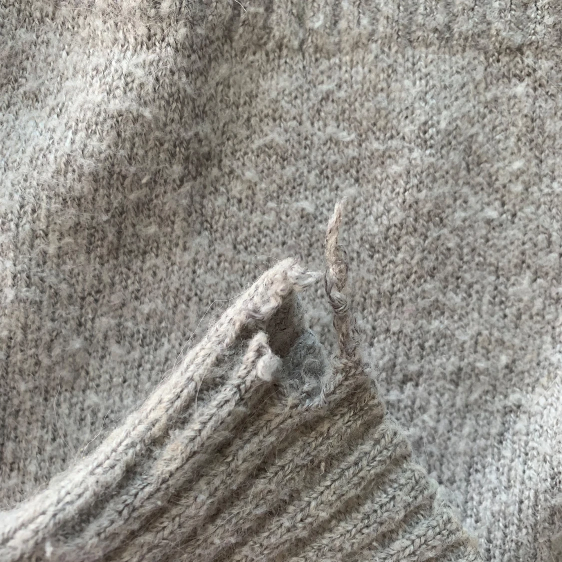 Grå stickad tröja Hilfiger Denim M - 4