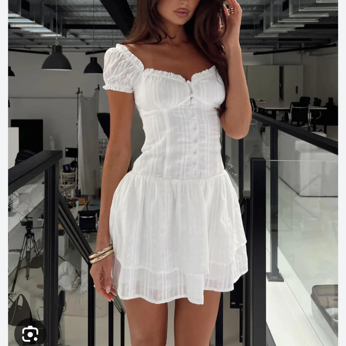 Vit kortklänning från Princess Polly