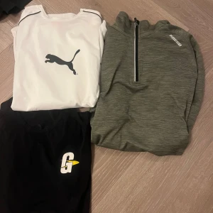 Träning tröjor, t-shirt x2 jacka x1 - Klädpaket fint skick