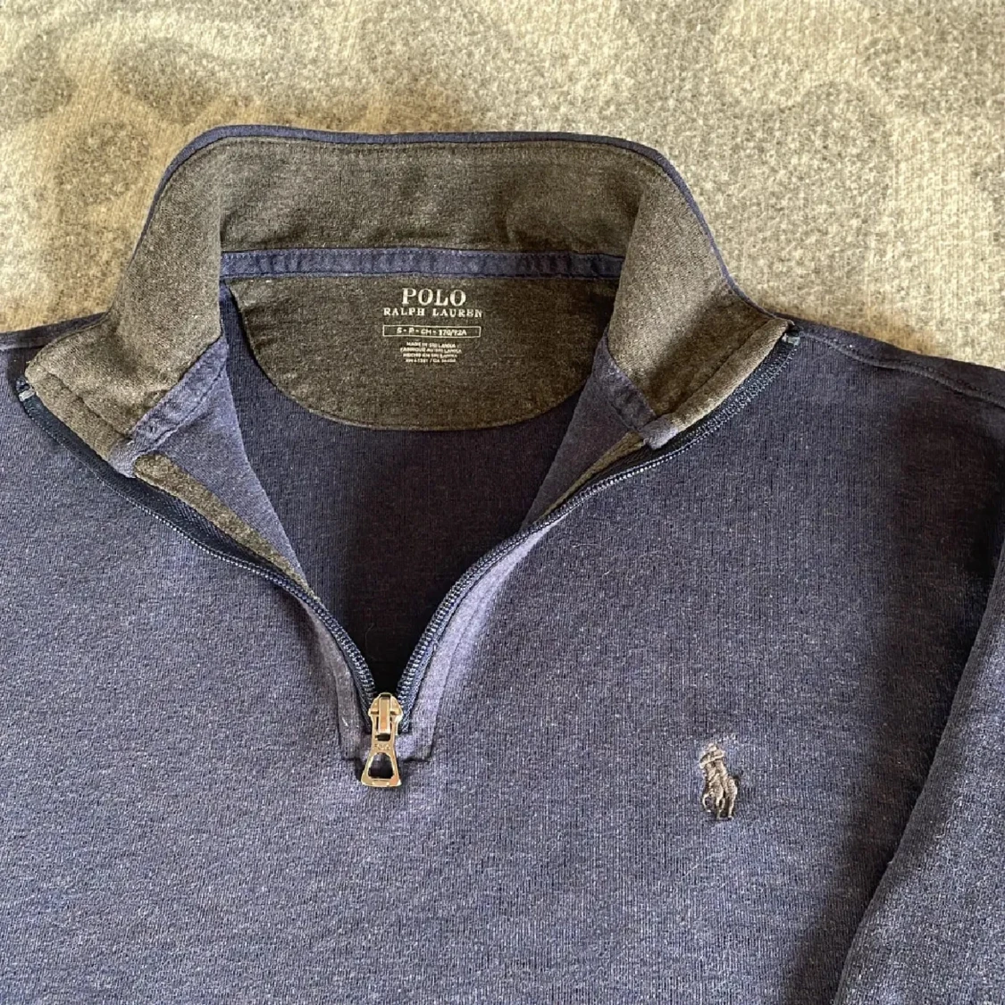 Blå half zip tröja från Polo Ralph Lauren - 1