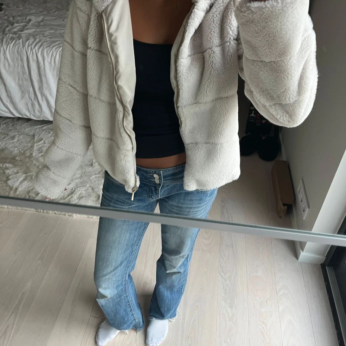 Beige jacka med huva från ONLY - 1