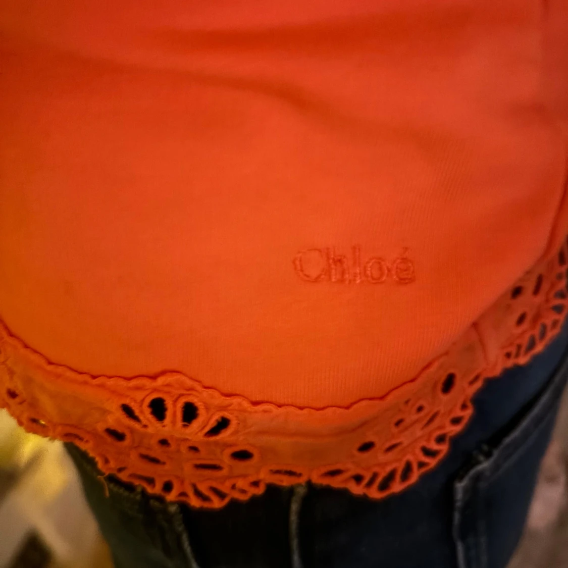 Korall topp med spets från Chloé - 2