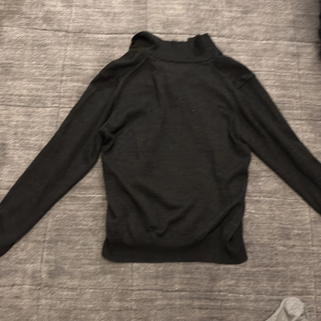 Svart merinoull pikétröja M&S Collection - 1