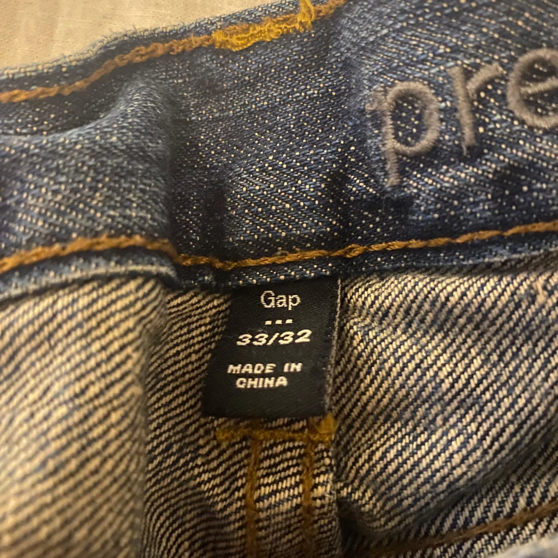 Blå jeans från Gap, straight fit - 2