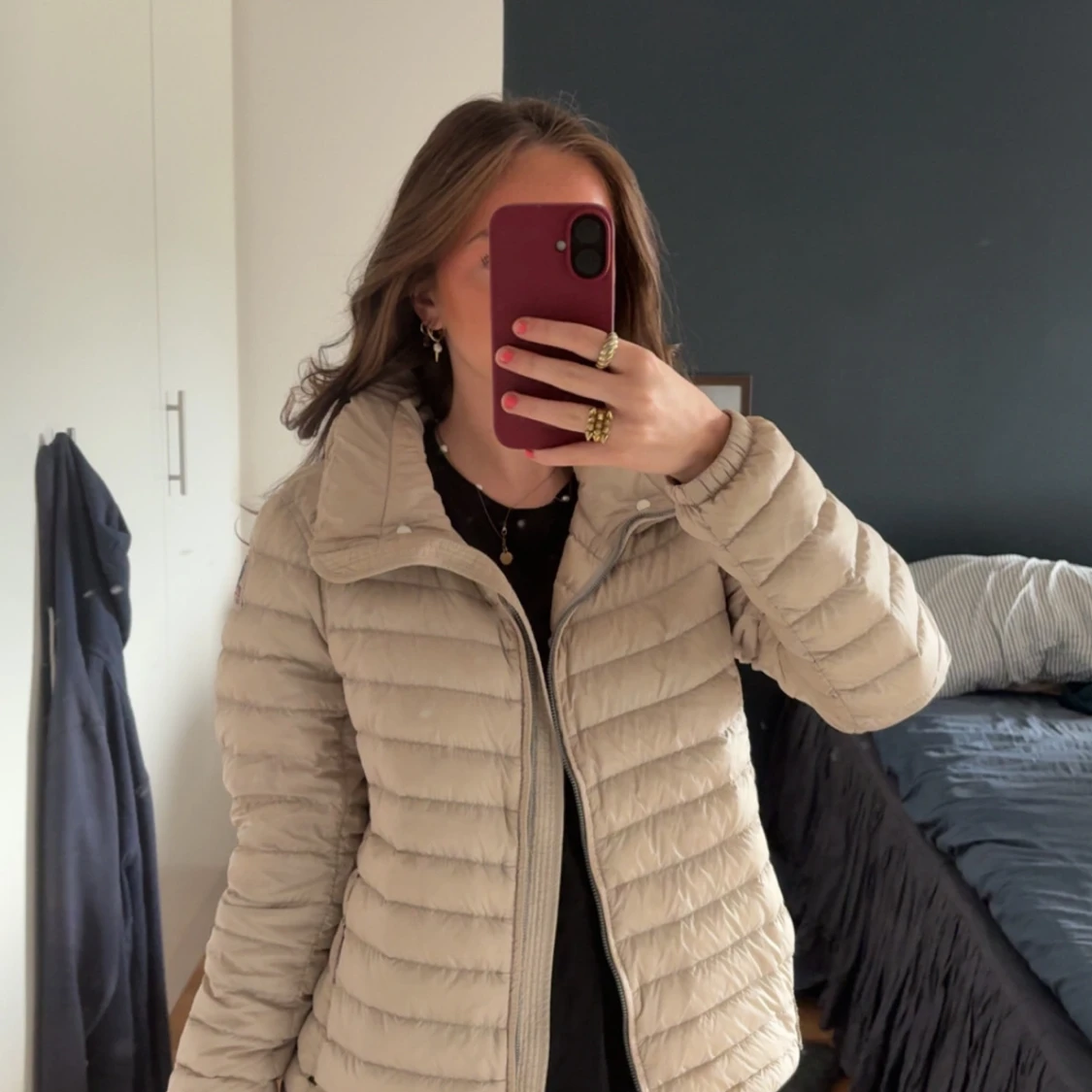 Beige pufferjacka Parajumpers S - 1