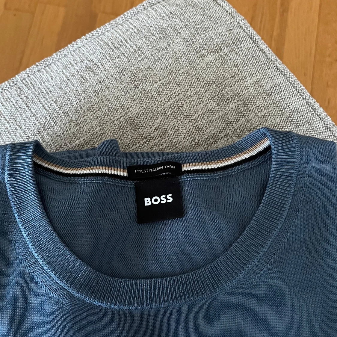 Blå stickad tröja från BOSS - 2
