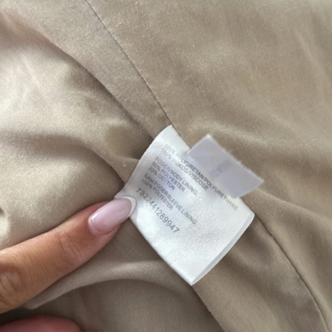 Beige Skinnjacka  - 3