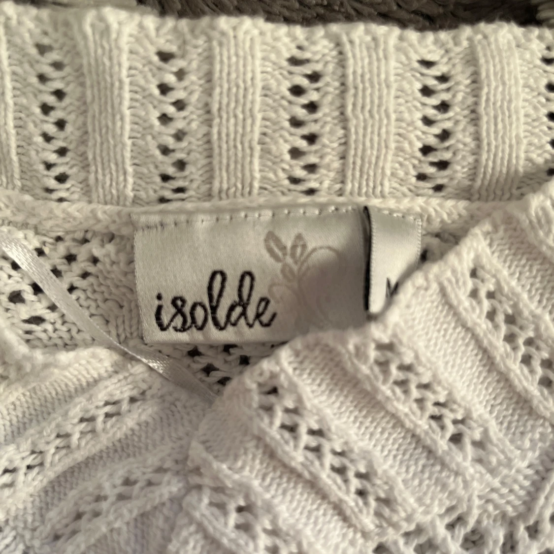 Vit stickad tröja från Isolde - 2