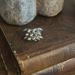 Peak ring - Edblad Peak ring med nitar. Fint skick, som ny!!  Perfekt för dig som gillar en tuffare stil och vill sticka ut med dina accessoarer. 