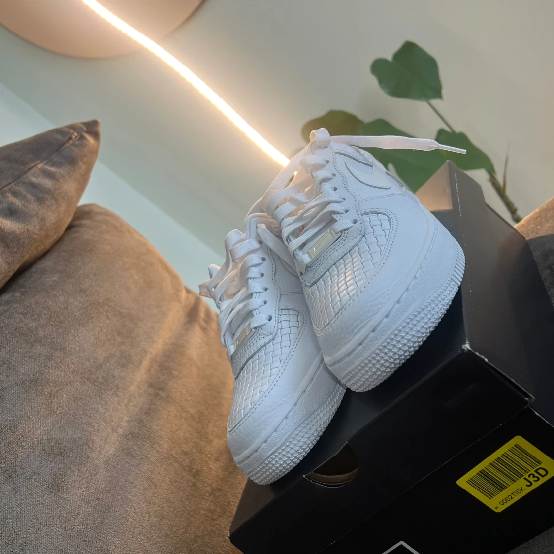 Nike Air Force 1 helvita sneakers - 4