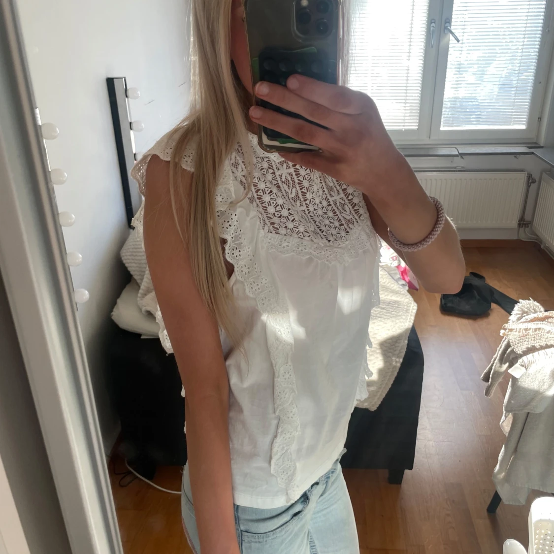 Vit blus/topp