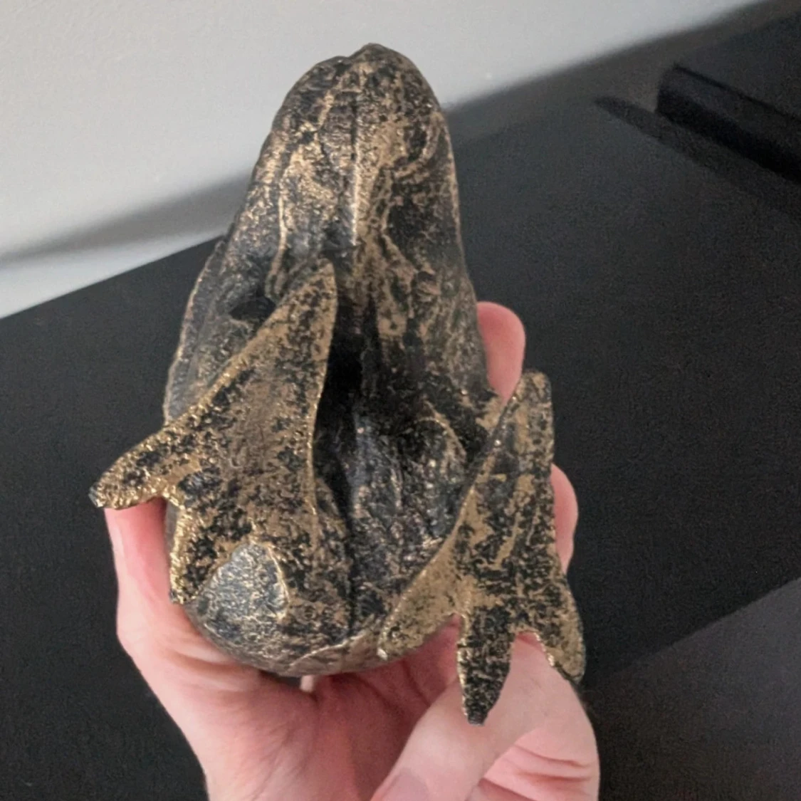 Fågelring i antik guld-look - 2