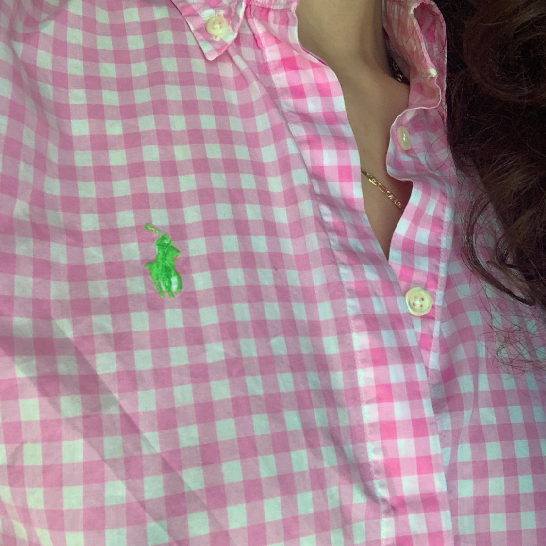 Rosa rutig skjorta från Ralph Lauren - 1