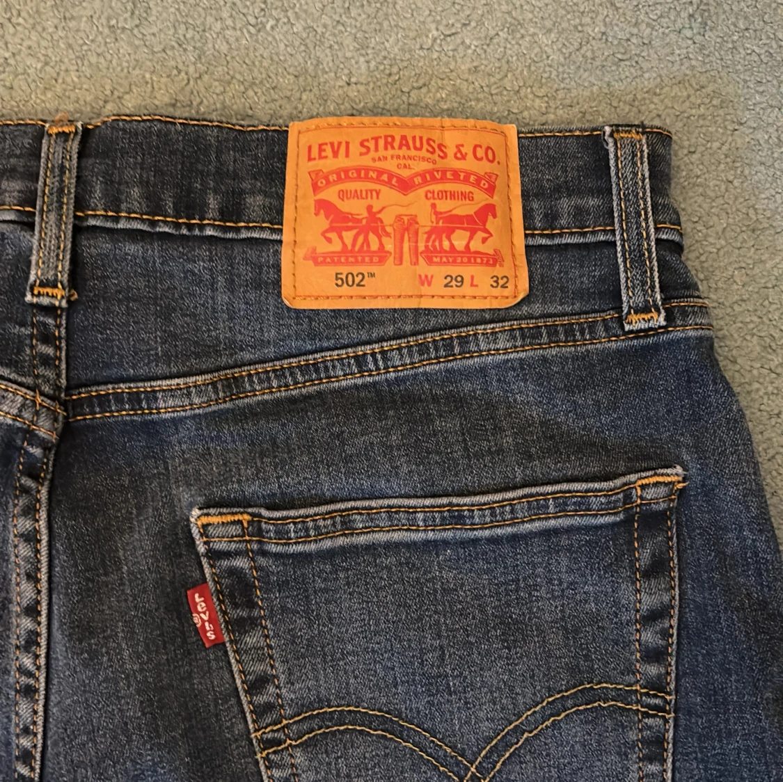 Levi's 502 mörkblå jeans - 2