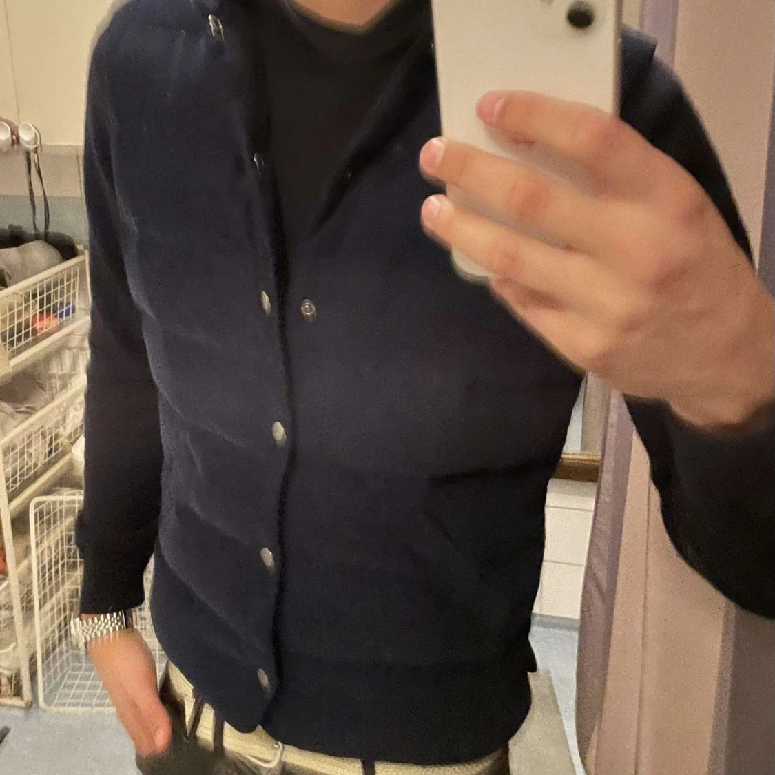 Mörkblå dunväst från Stenströms - 4