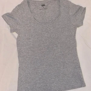 Grå basic t-shirt från 157 - En enkel och stilren grå t-shirt från 157 med rund halsringning och korta ärmar. Perfekt att matcha med jeans eller shorts för en avslappnad look.