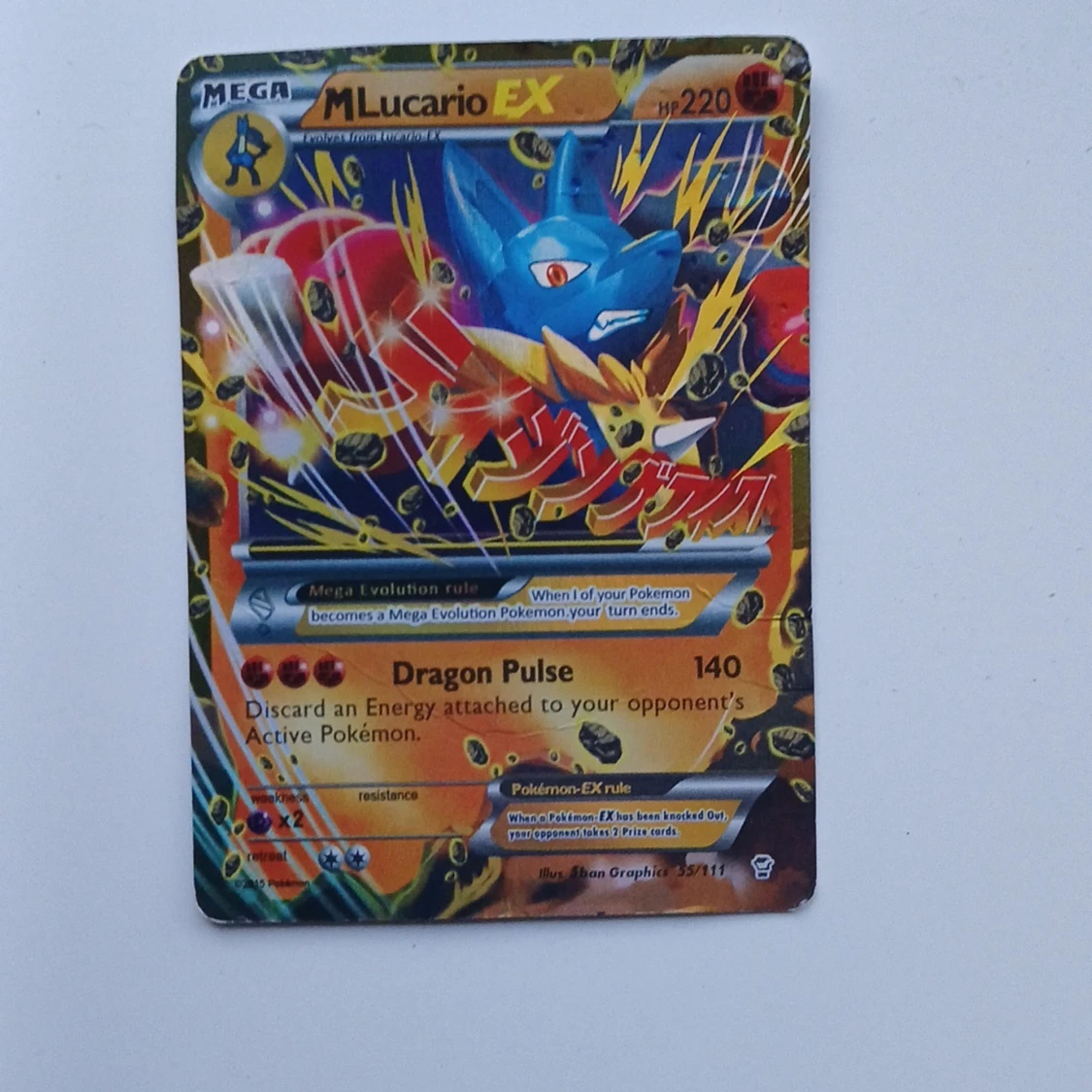 Pokémonkort Mega Lucario EX