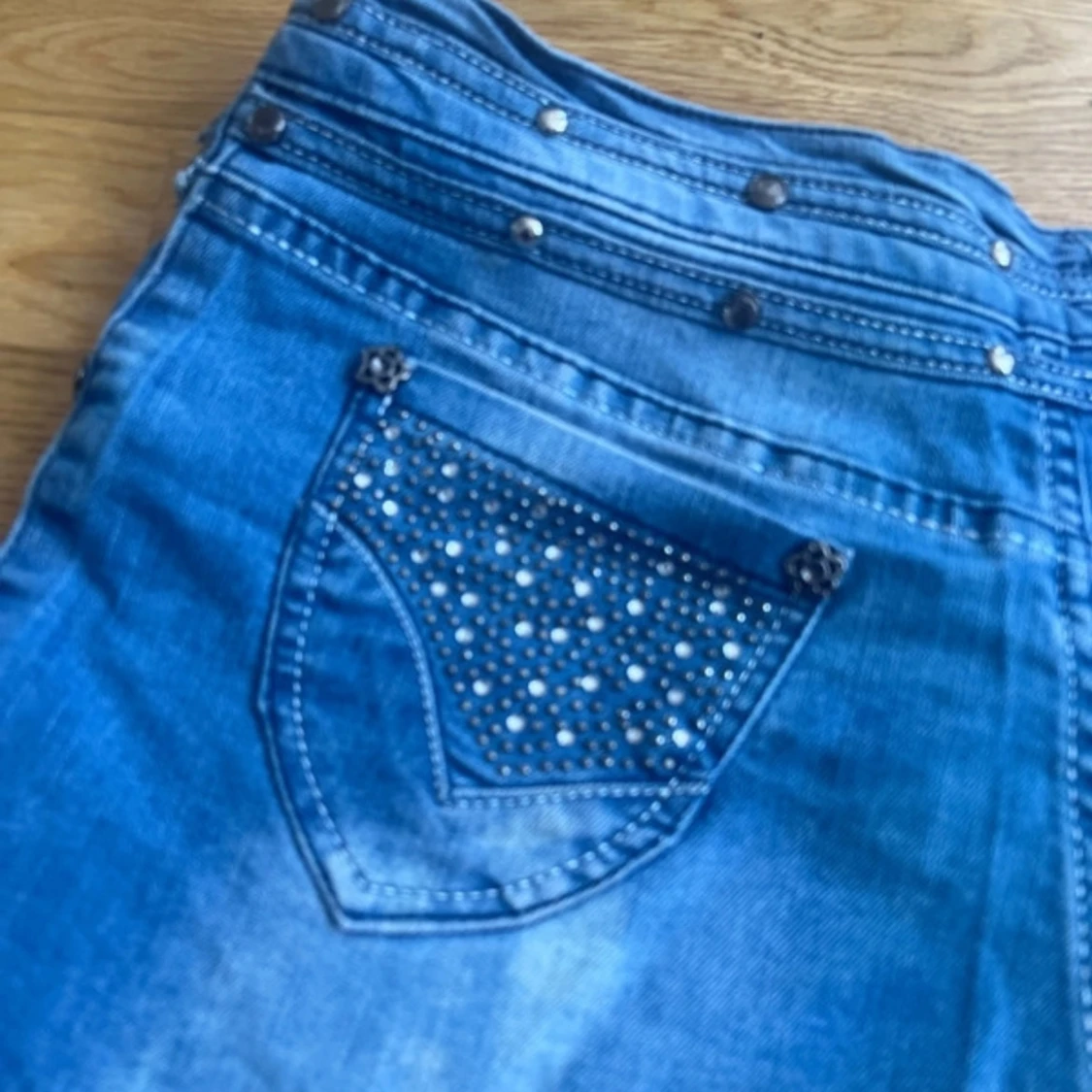 Blå Denim short y 2k M-L-XL - 3