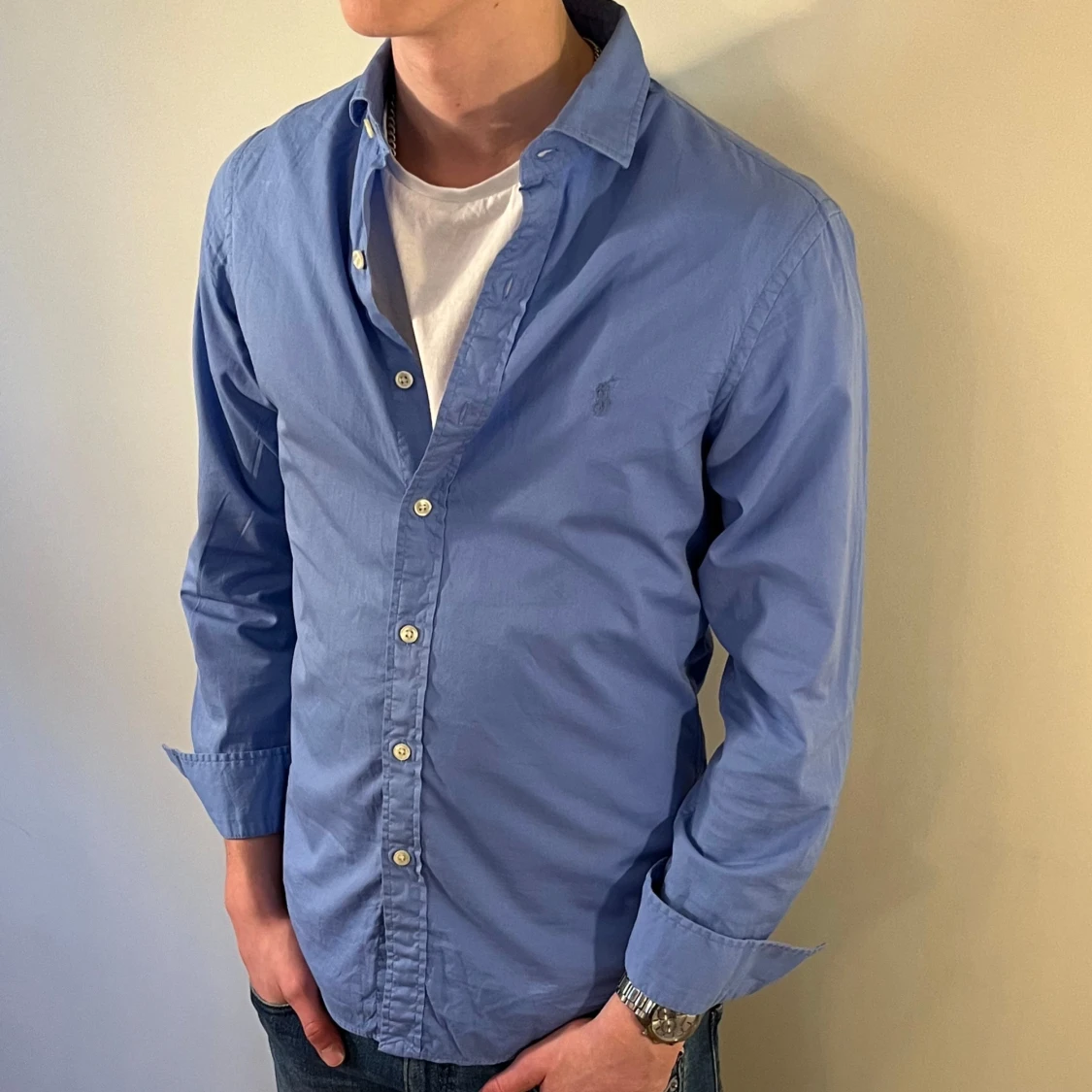 Blå Ralph Lauren skjorta - 1